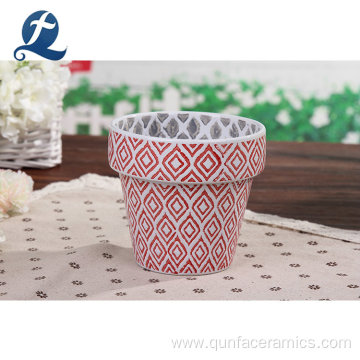 Dirt Proof Outdoor Ornamental Standing Ceramic Floor Pot